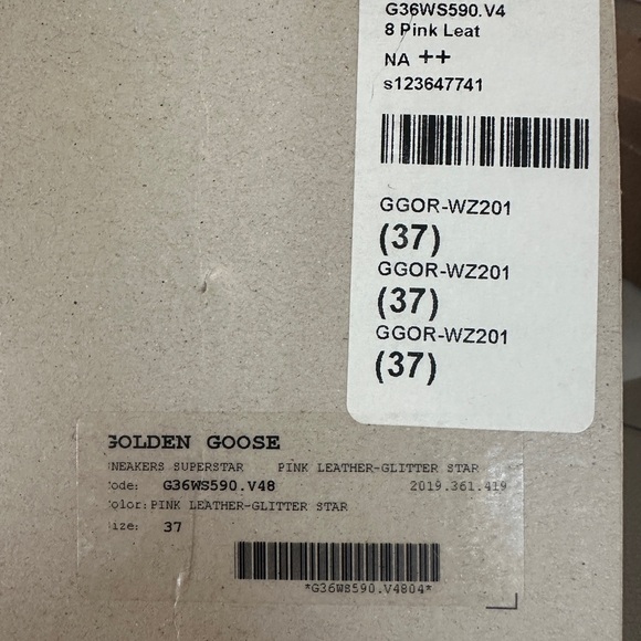 Pink Leather Golden Goose Sneakers - Picture 6 of 8